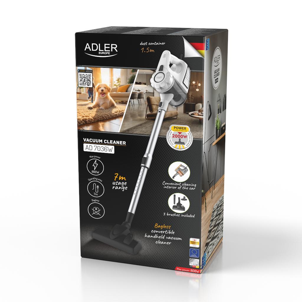 Пылесос Adler AD 7036w ручной безмешковый - фото 17 Пылесос Adler AD 7036w ручной безмешковый - фото 17