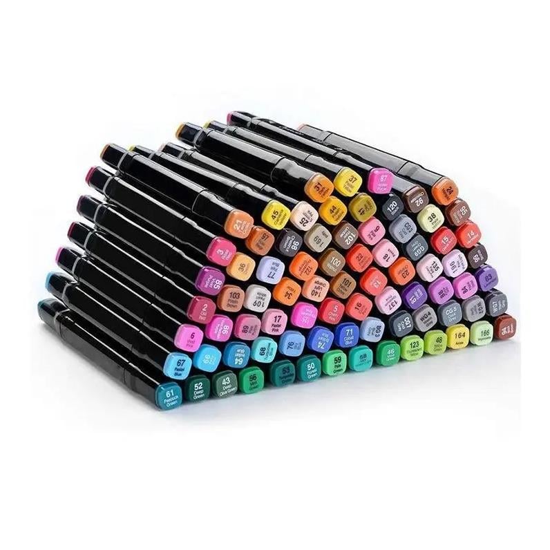 Набор двухсторонних маркеров Sketch Marker 80 цветов в сумке (IR004801) - фото 1
