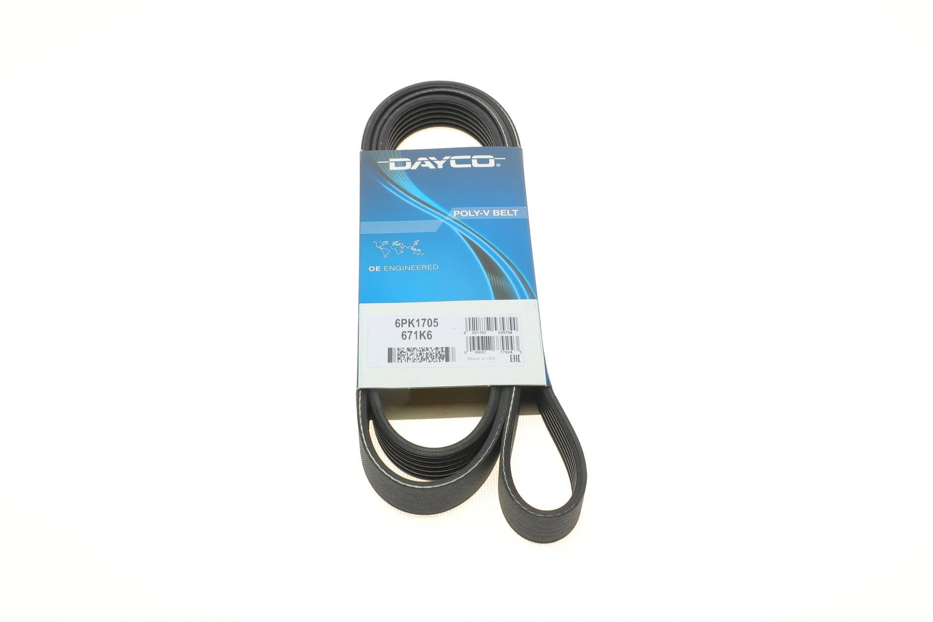 Ремень генератора DAYCO для Citroen Jumper 1.9TD 94-02 ALT,PS,AC (6PK1705)