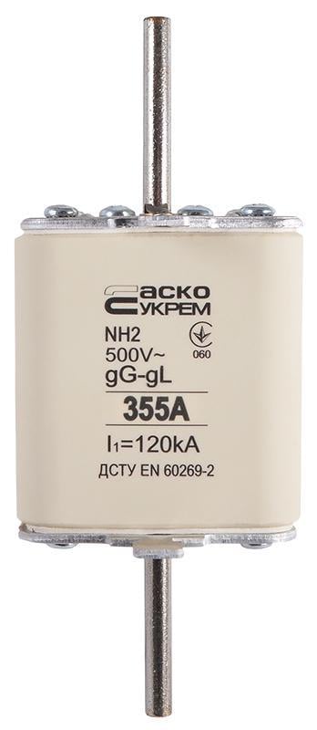 Предохранитель ножевой АСКО-Укрем NH2 355A gG с плавкой вставкой (A0050010044)