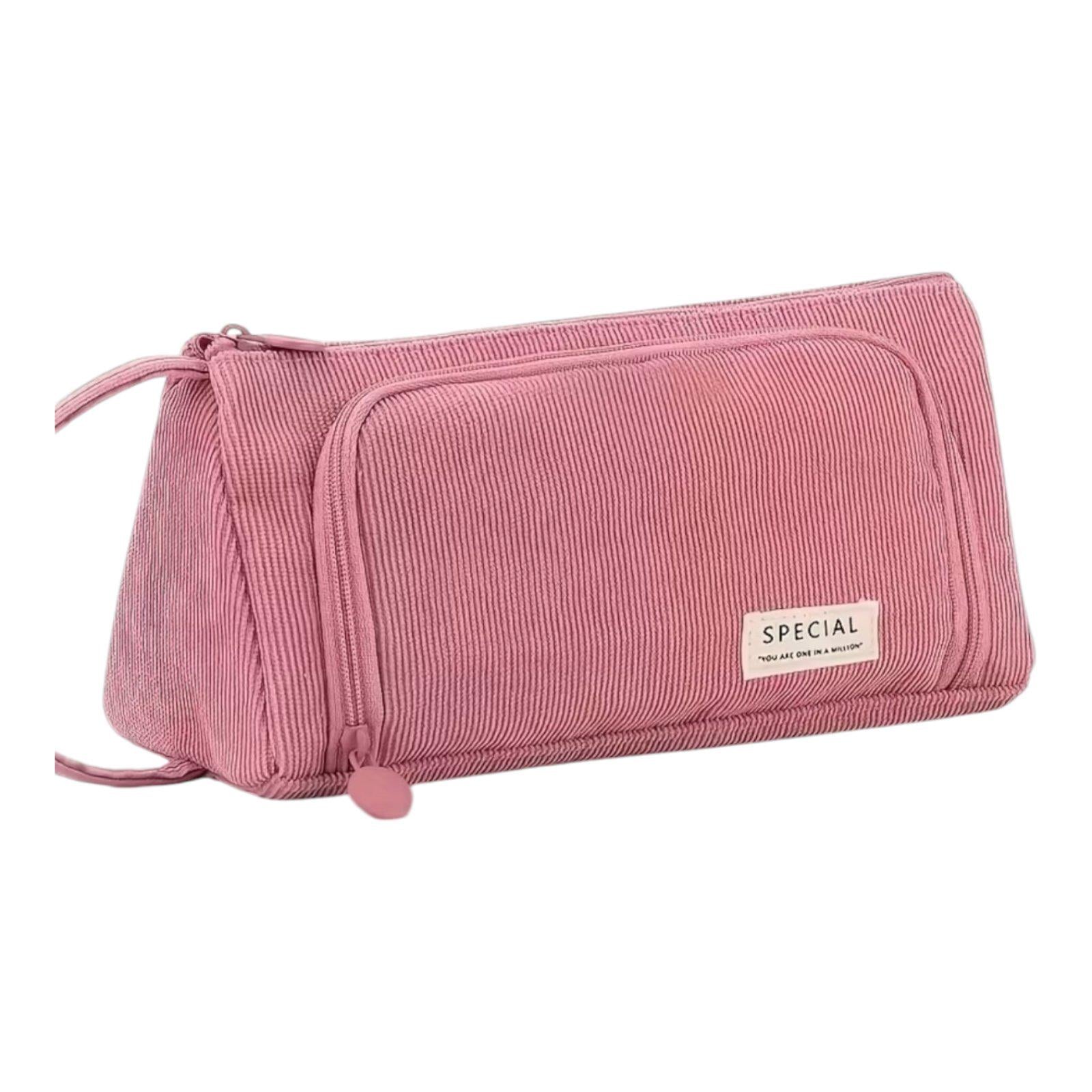 Пенал школьный Special 2 отделения 20,5х10х9 см Розовый (33272529)