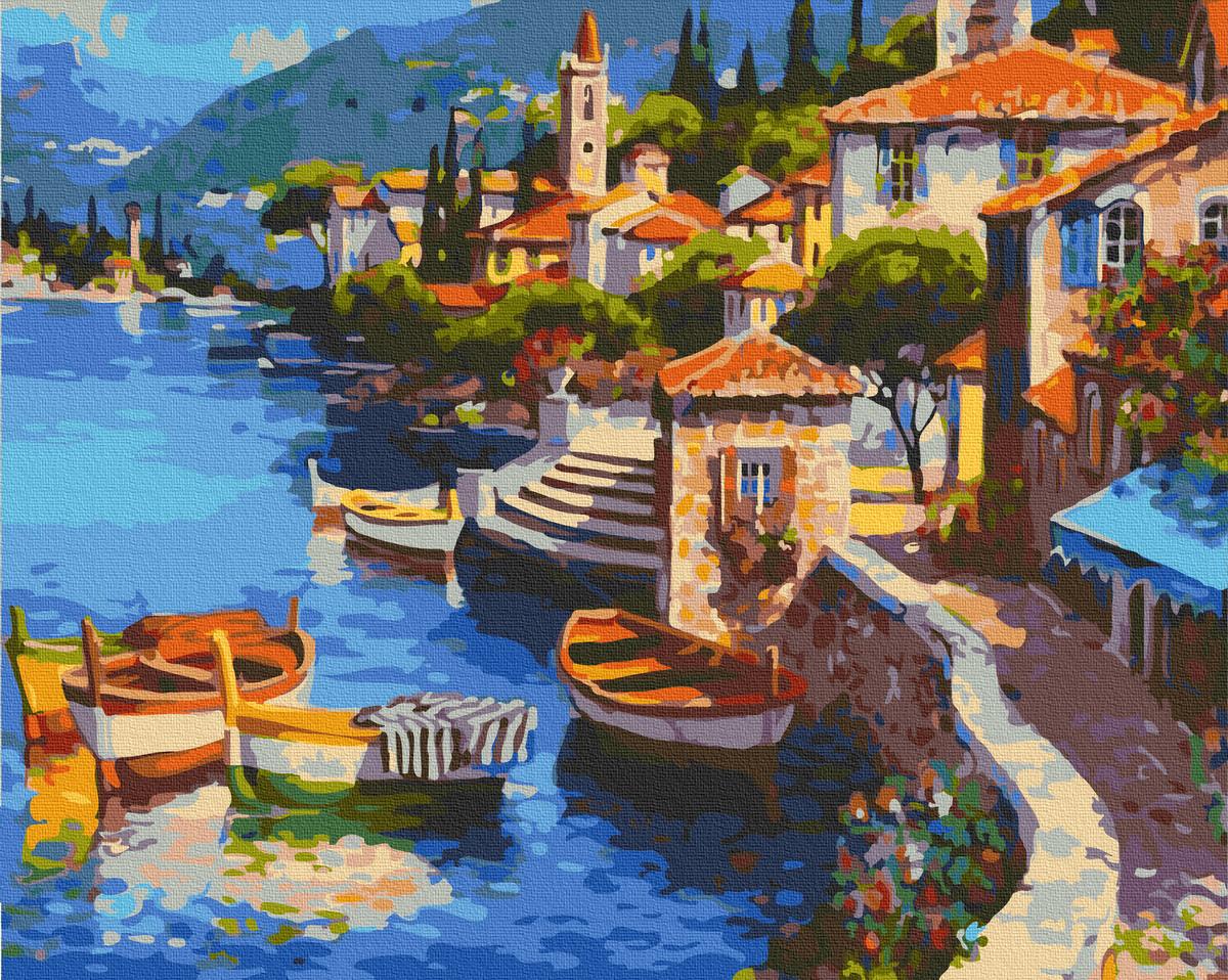 Картина по номерам Brushme Приморский городок 40x50 см (GX4688)