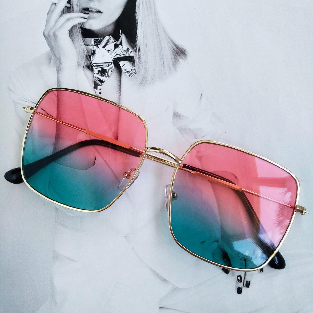 Окуляри жіночі великий квадрат Чорний - фото 2 Окуляри жіночі великий квадрат Чорний - фото 2