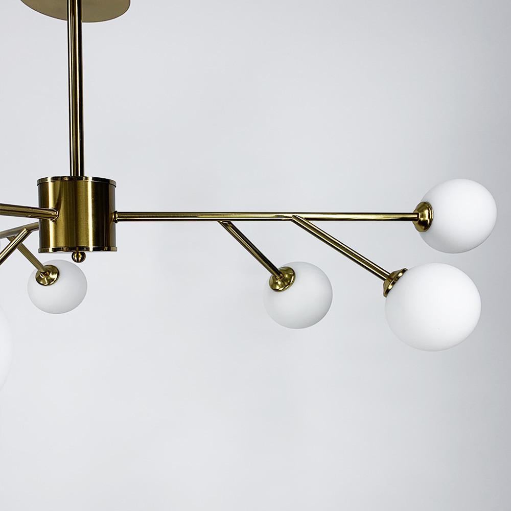 Люстра стельова Grand Bunch на 9 плафонів Ø 110 см Латунь (AOC 20/9 АВ) - фото 5