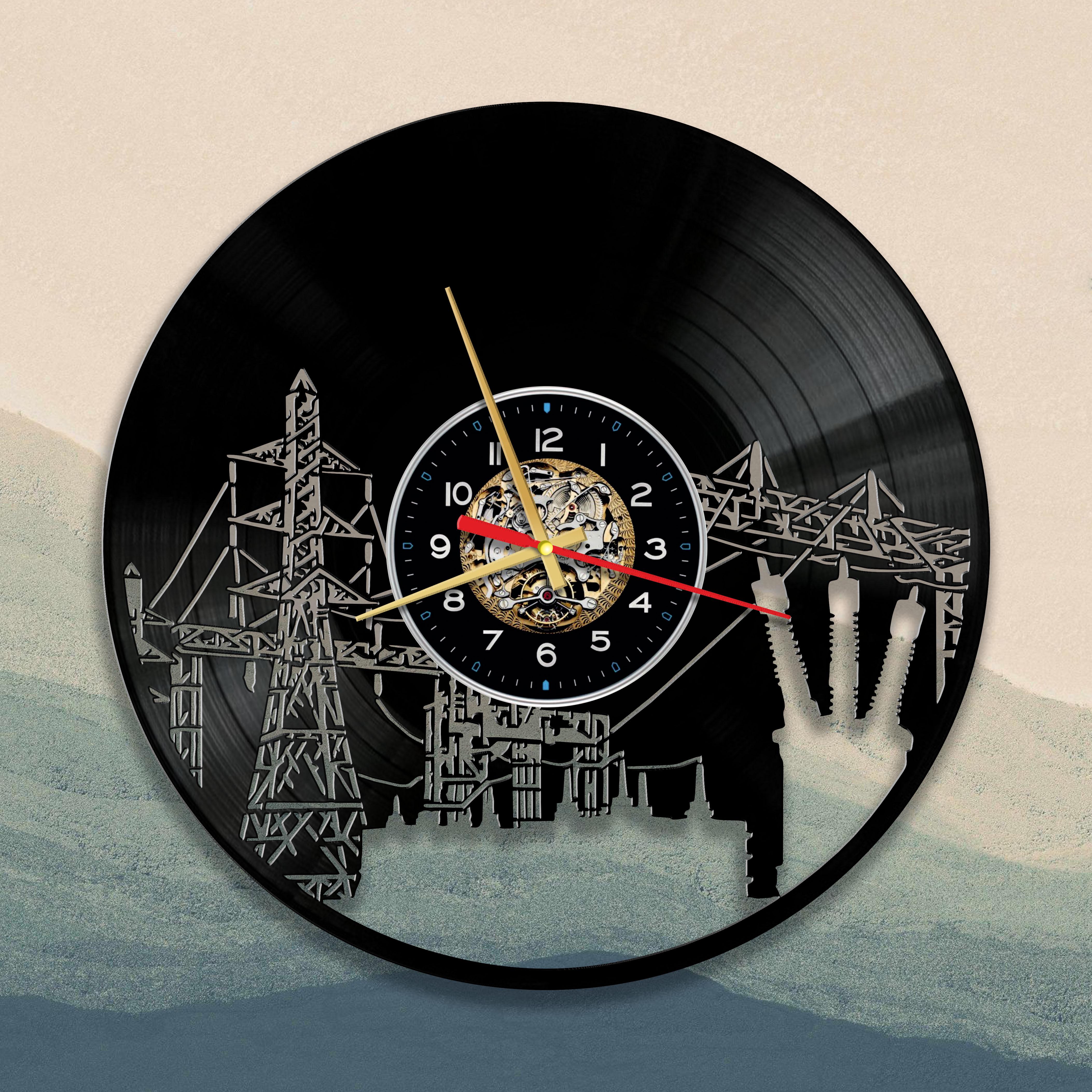 Часы настенные Электростанция 3350 из виниловой пластинки