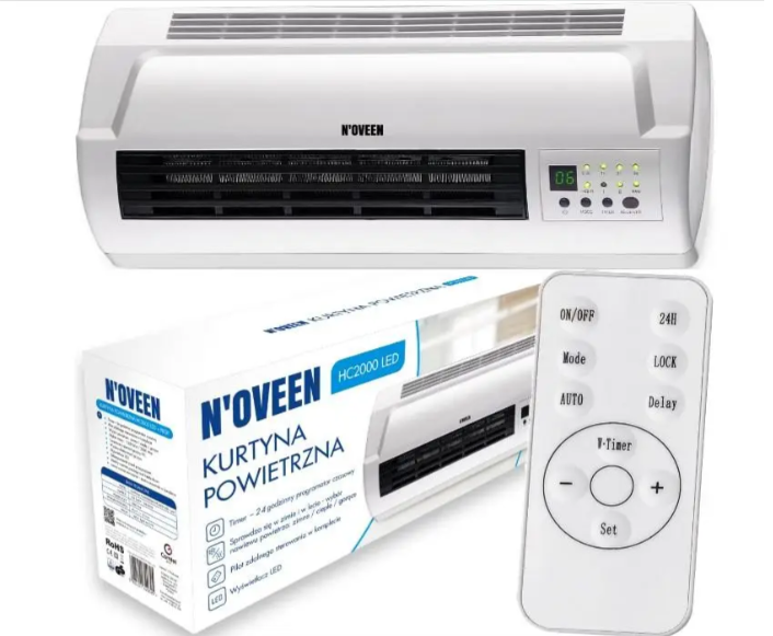 Воздушная завеса тепловая Noveen HC2000 LED Белый (29228010) - фото 5 Воздушная завеса тепловая Noveen HC2000 LED Белый (29228010) - фото 5