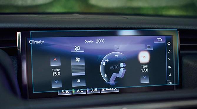 Стекло защитное Pixsel на монитор Lexus IS 10,6“ 2017 закаленное глянец