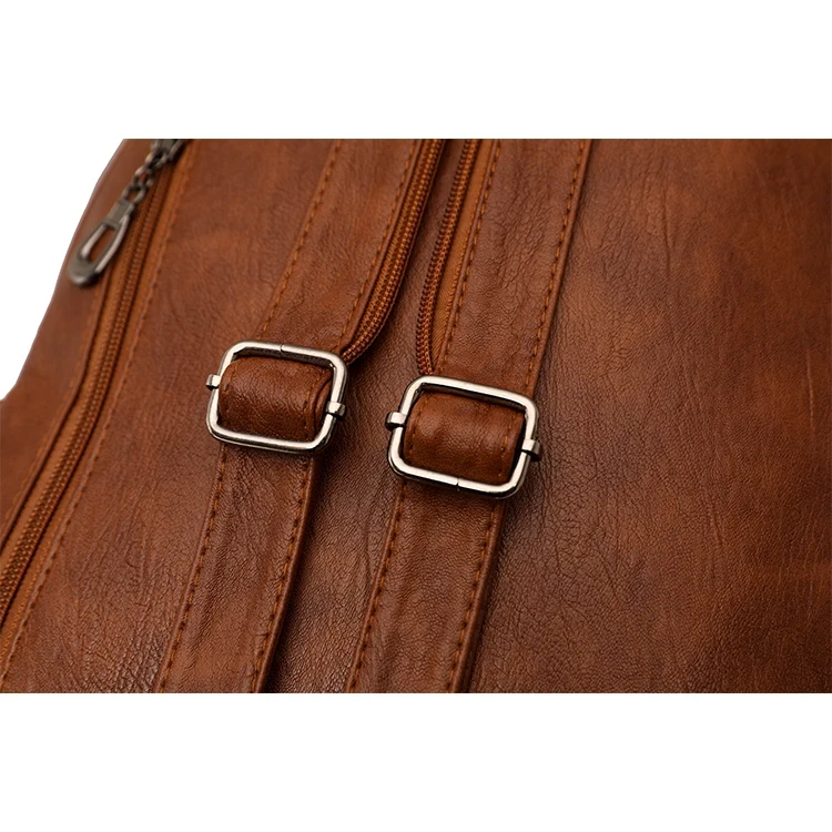 Рюкзак жіночий в ретро-стилі на 1-2 лямках шкіряний (Р-013) - фото 7 Рюкзак жіночий в ретро-стилі на 1-2 лямках шкіряний (Р-013) - фото 7