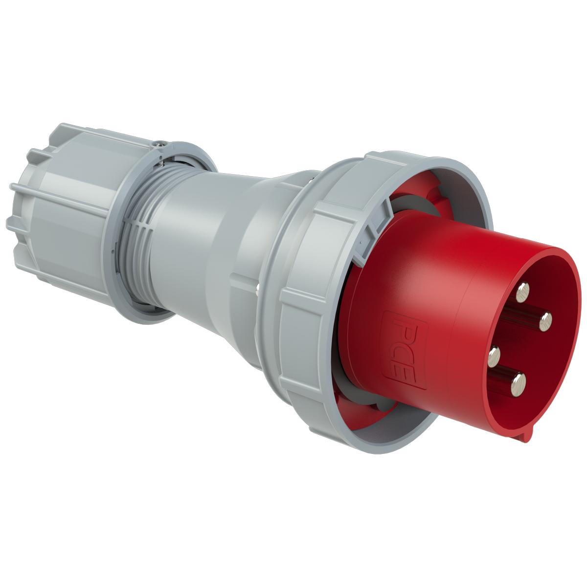 Силова вилка кабельна PCE 3P+E IP67 125A 400V (044-6)