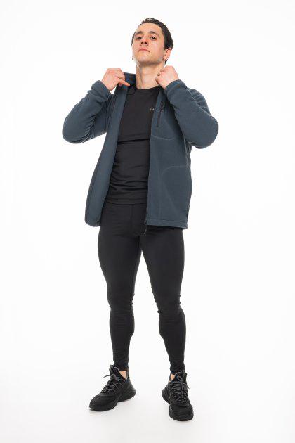 Кофта мужская флисовая ThermoX с карманом 2XL Серый - фото 2 Кофта мужская флисовая ThermoX с карманом 2XL Серый - фото 2