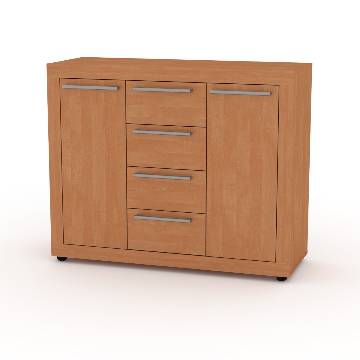 Комод для спальни с выдвижными ящиками Компанит МГ-1 Тумба-3 110х40х90 см Ольха (2064515) - фото 2 Комод для спальни с выдвижными ящиками Компанит МГ-1 Тумба-3 110х40х90 см Ольха (2064515) - фото 2