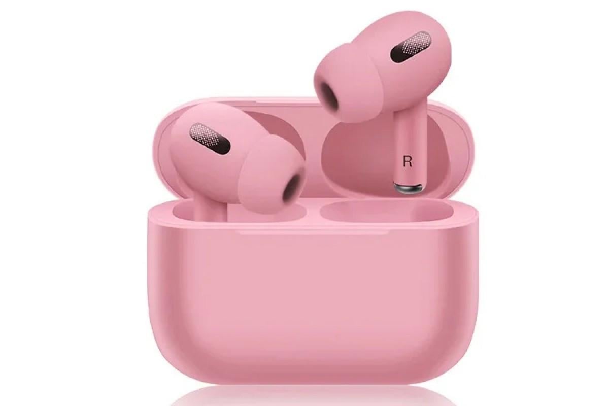 Наушники беспроводные вакуумные Macaron Air Pro Розовый (1364740320)