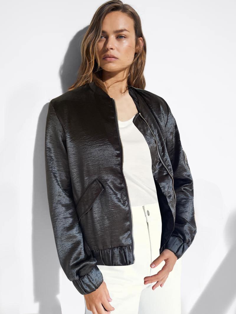 Бомбер жіночий H&M р. 34 Чорний (430432b31) Бомбер жіночий H&M р. 34 Чорний (430432b31)