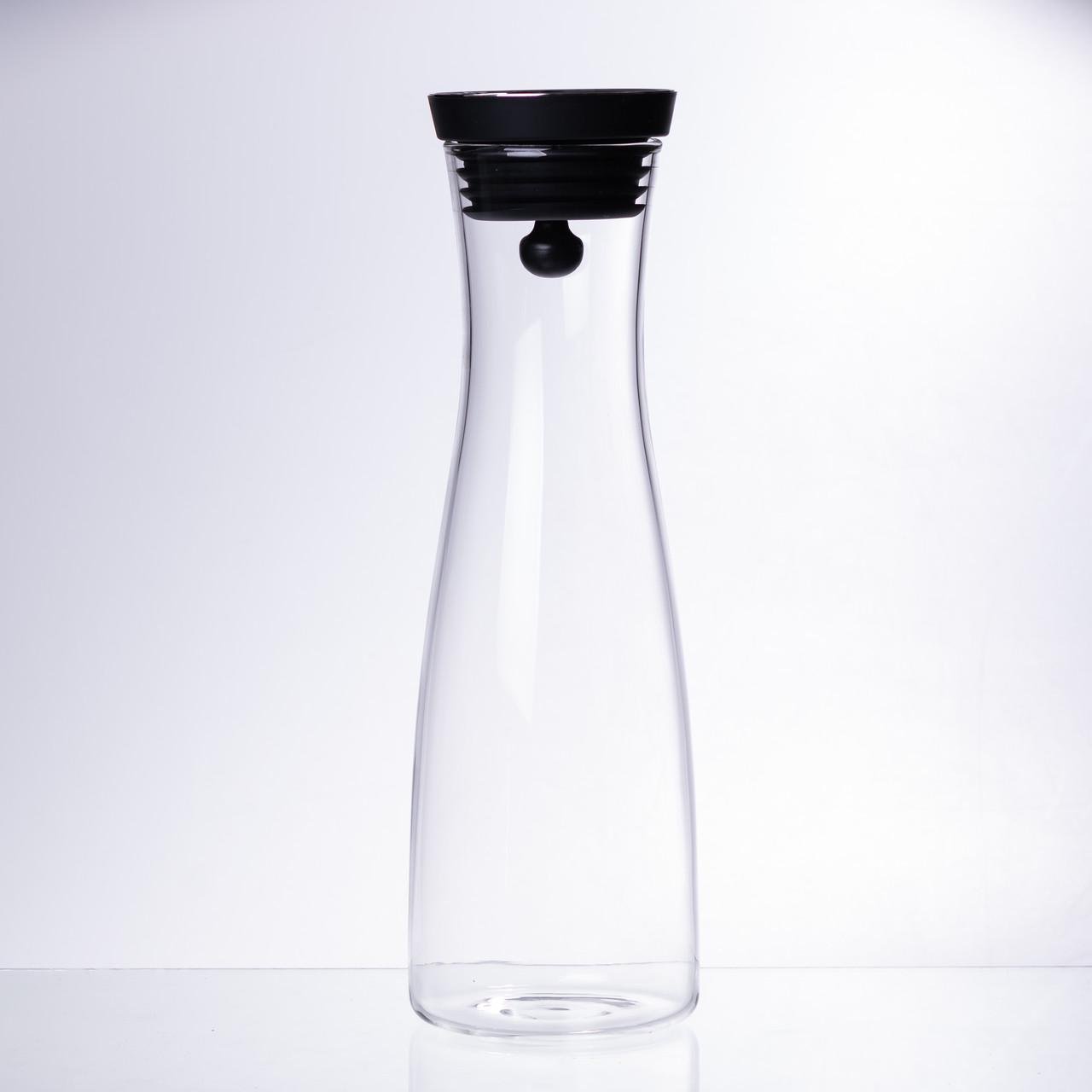 Графин с крышкой для воды/сока/лимонада стеклянный 1,5 л (HP-19-44) - фото 2 Графин с крышкой для воды/сока/лимонада стеклянный 1,5 л (HP-19-44) - фото 2