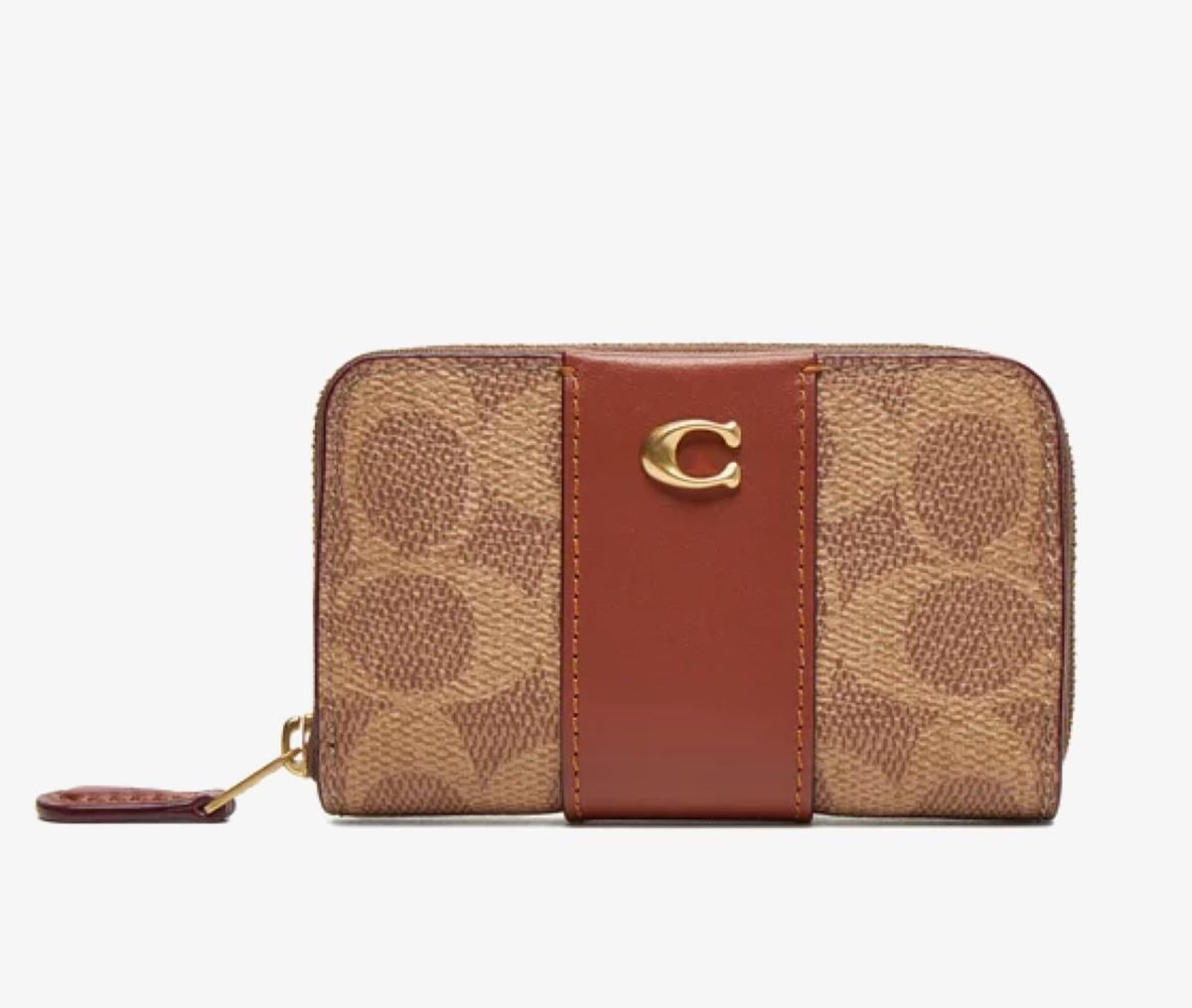 Гаманець жіночий Coach Signature Small Zip Around Wallet CR552