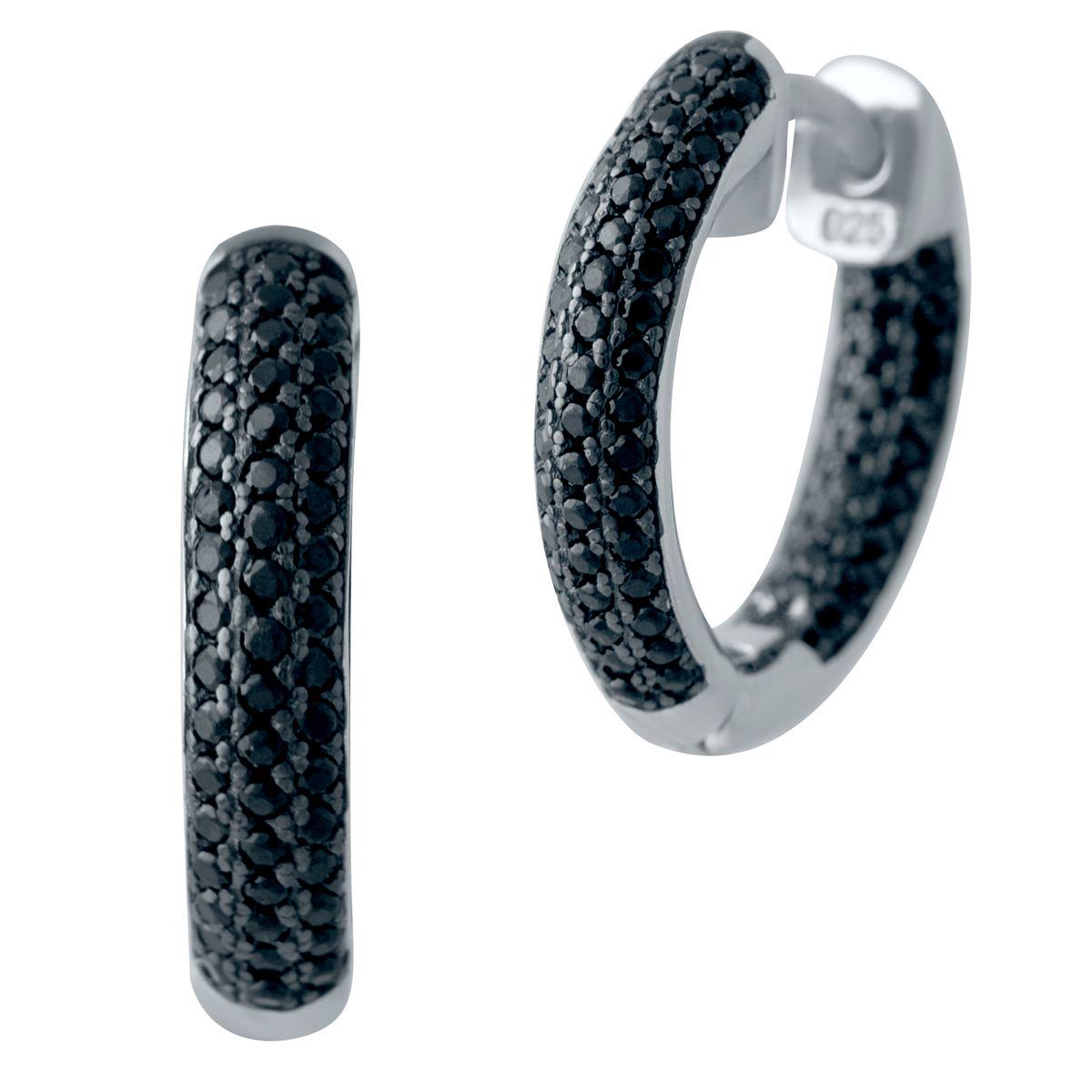 Серебряные серьги с фианитами (2035541)