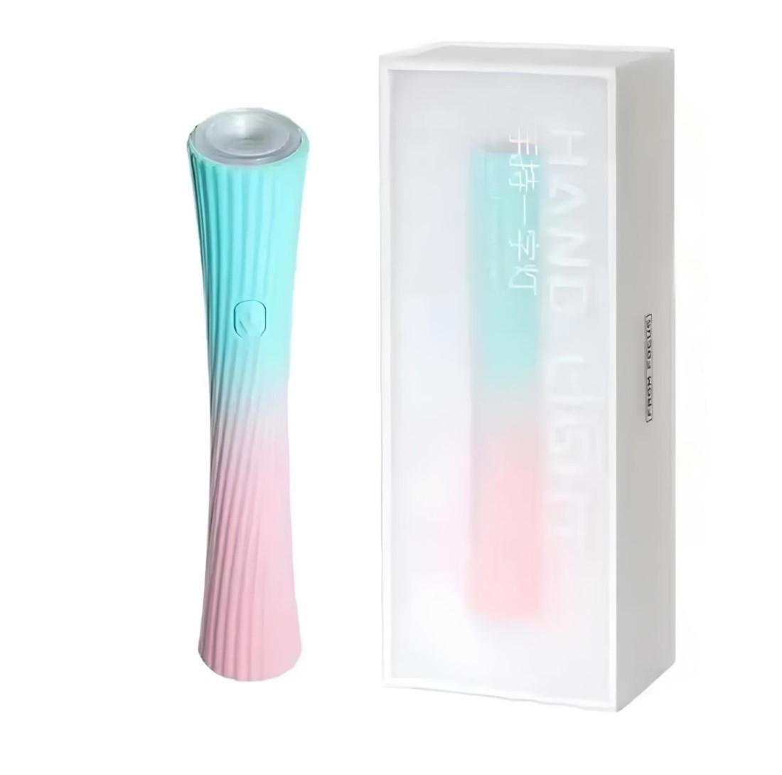 Лампа-ліхтарик для сушіння гель-лаку LED з акумулятором на USB 3 Вт М'ятно-рожевий (2549982998)