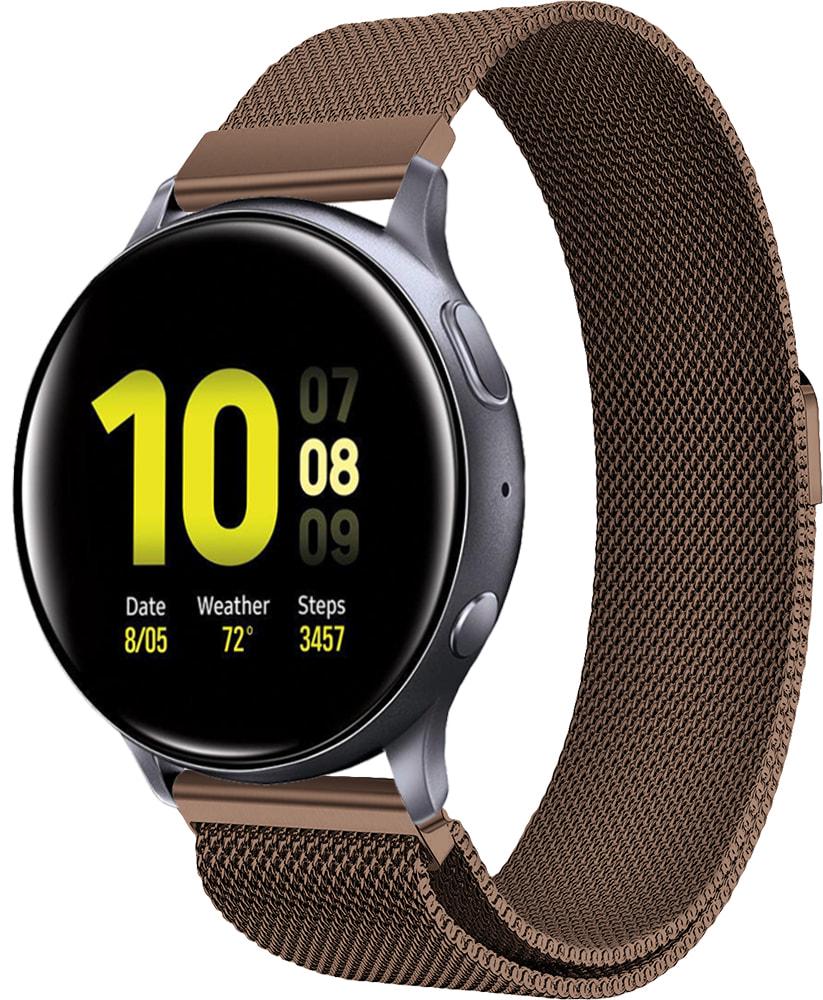 Ремешок Миланская Петля Milano для Galaxy Watch Active 2 40/44 мм Brown (33350-30)