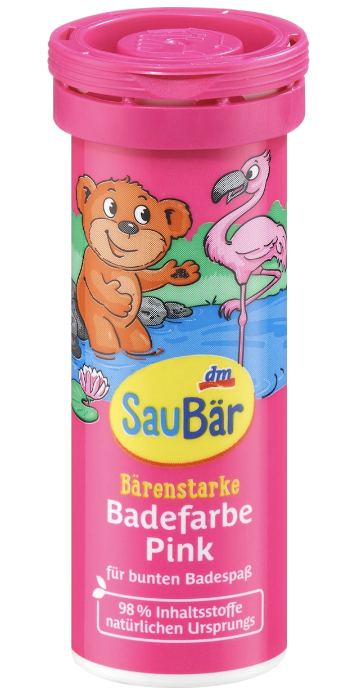 Барвник для ванни SauBär 45 г Рожевий (4067796069914)