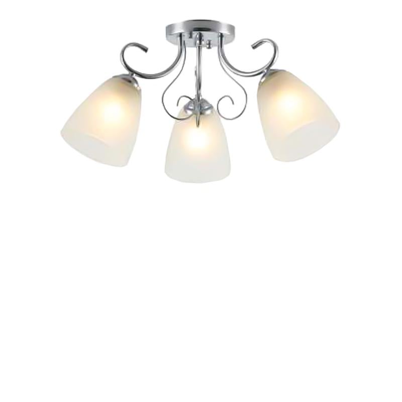 Люстра потолочная Light House MX-16380/3 на три лампы Хром/Белый