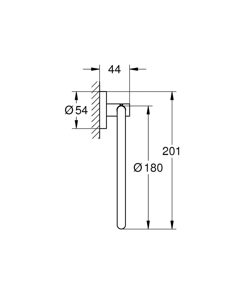 Тримач-кільце для рушників Grohe QuickFix Start 41174000 Хром (164191) - фото 2