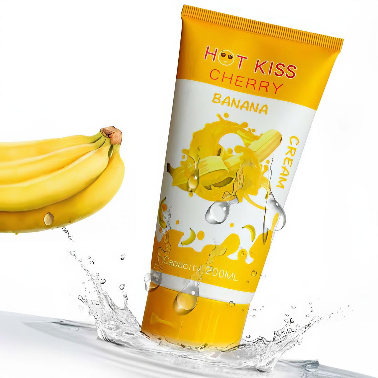 Гель-лубрикант увлажняющий Hot Kiss на водной основе со вкусом банана 200 мл (K000471) Гель-лубрикант увлажняющий Hot Kiss на водной основе со вкусом банана 200 мл (K000471)