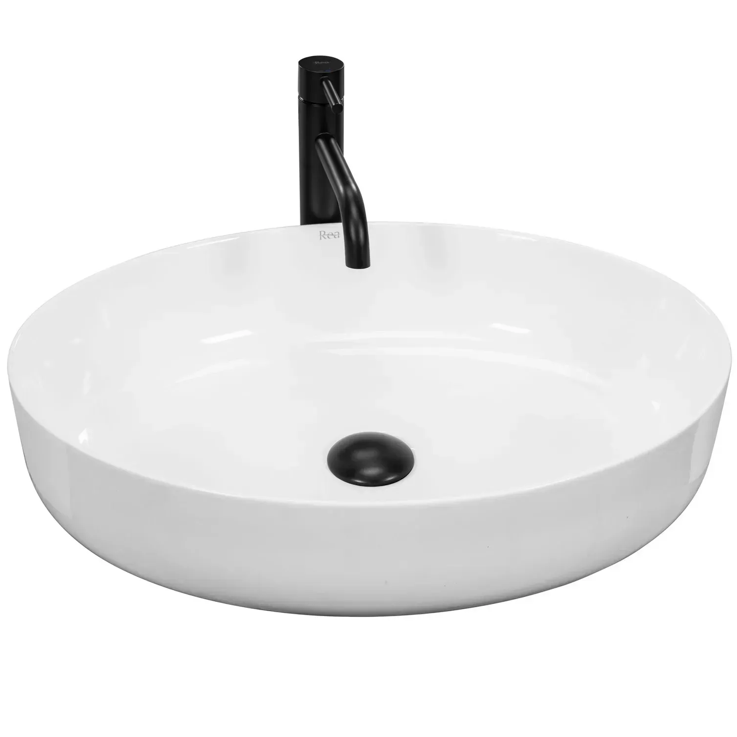 Умывальник накладной Rea Queen овальный 550x415 мм Белый (RM-REA-U1223)
