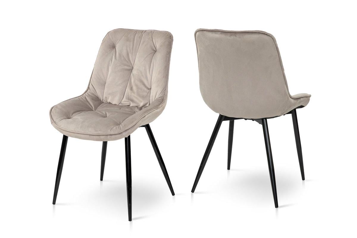 Стілець кухонний Мікс Меблі Прадо-R Чорний/Велюр бежевий - фото 5