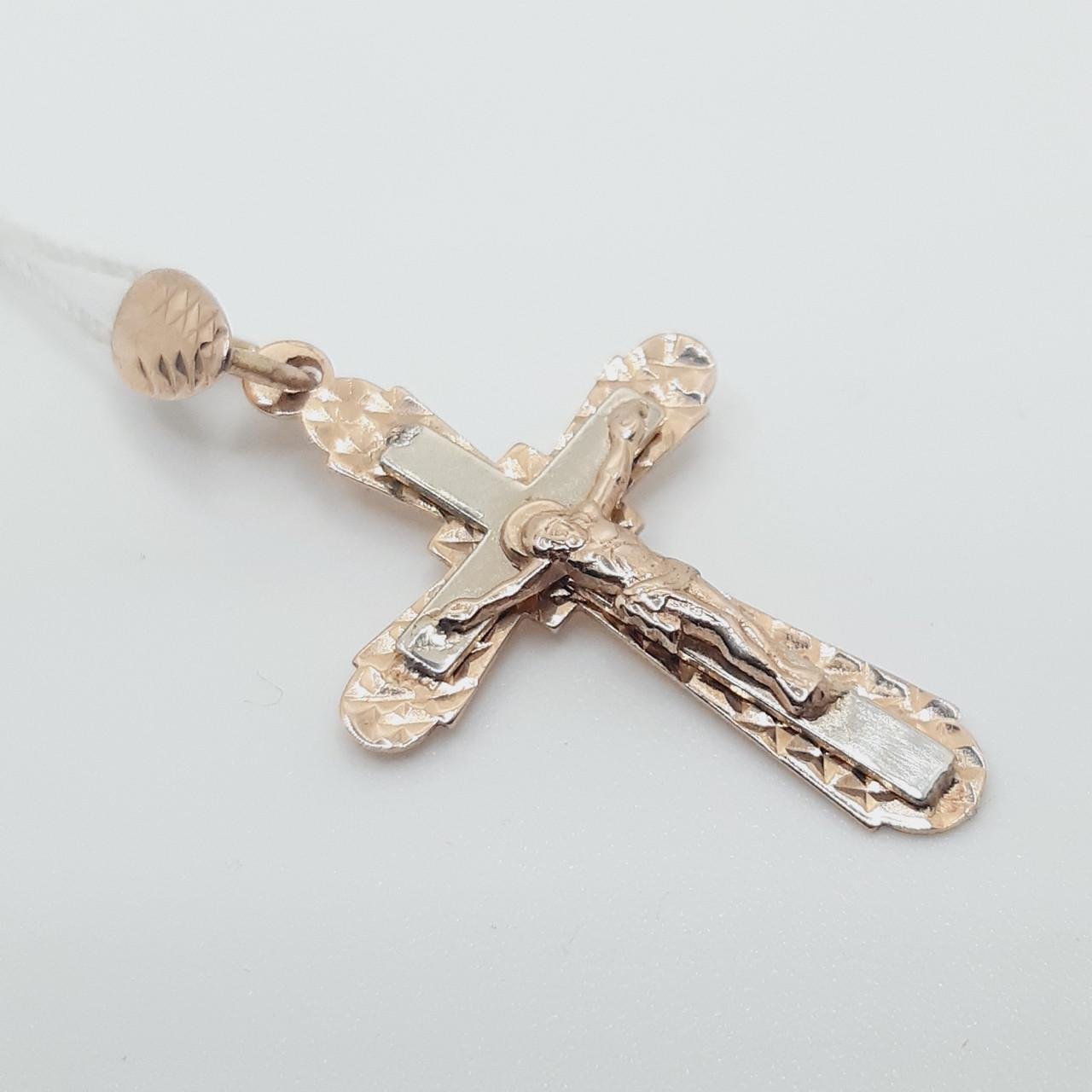 Крестик золото спаси и сохрани 585° 1,43 г (210129)