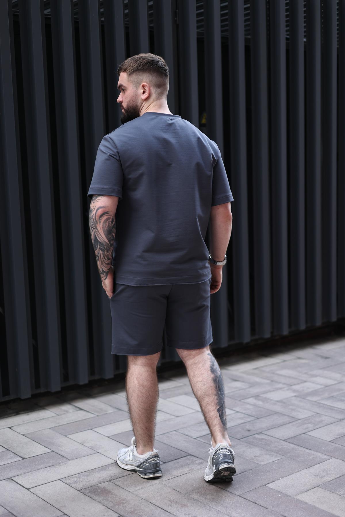 Комплект мужской летний BREEZE оверсайз 4XL Графит (1576420348/2/7) - фото 5 Комплект мужской летний BREEZE оверсайз 4XL Графит (1576420348/2/7) - фото 5