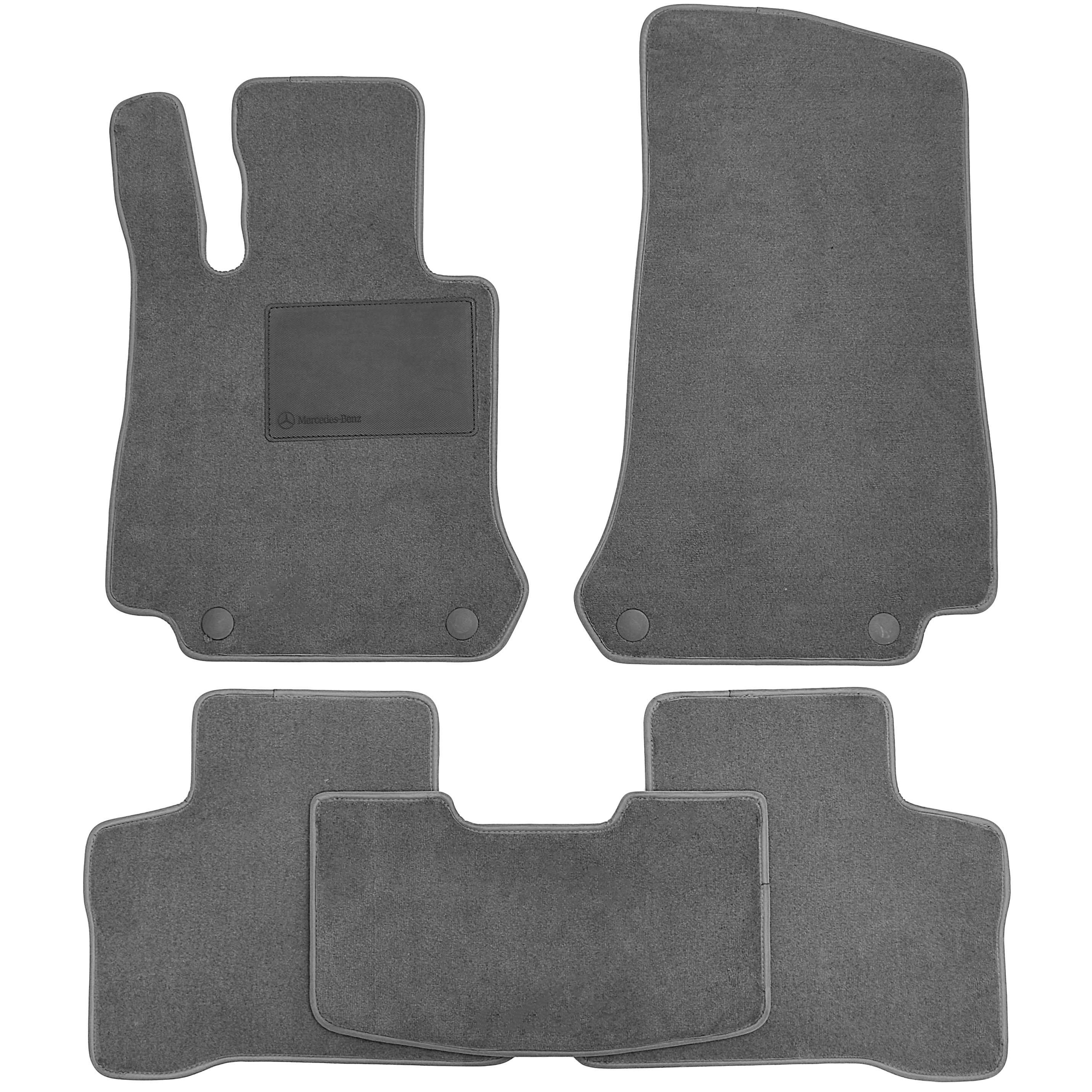 Коврики в салон для Mercedes EQC '19- текстильные Серый  (222918)