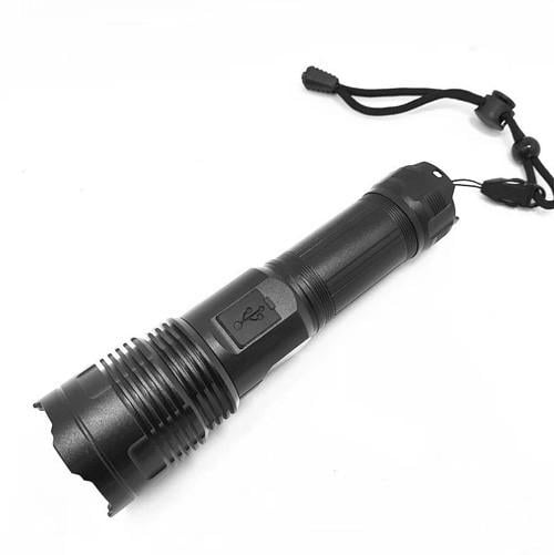 Фонарь PLD-6606 LED PM50-TG 1х26650 Powerbank индикация заряда ЗУ Type-C Laser White (2245500305)