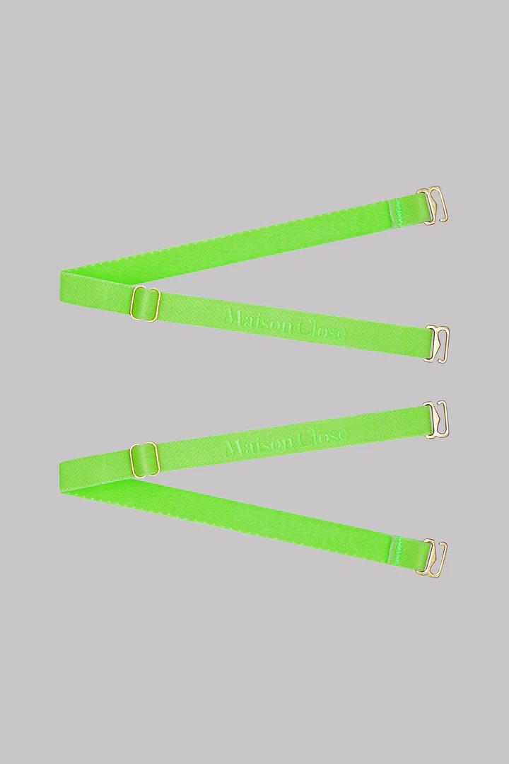Бретели для стринг Maison Close One size Зеленый (560344-green)