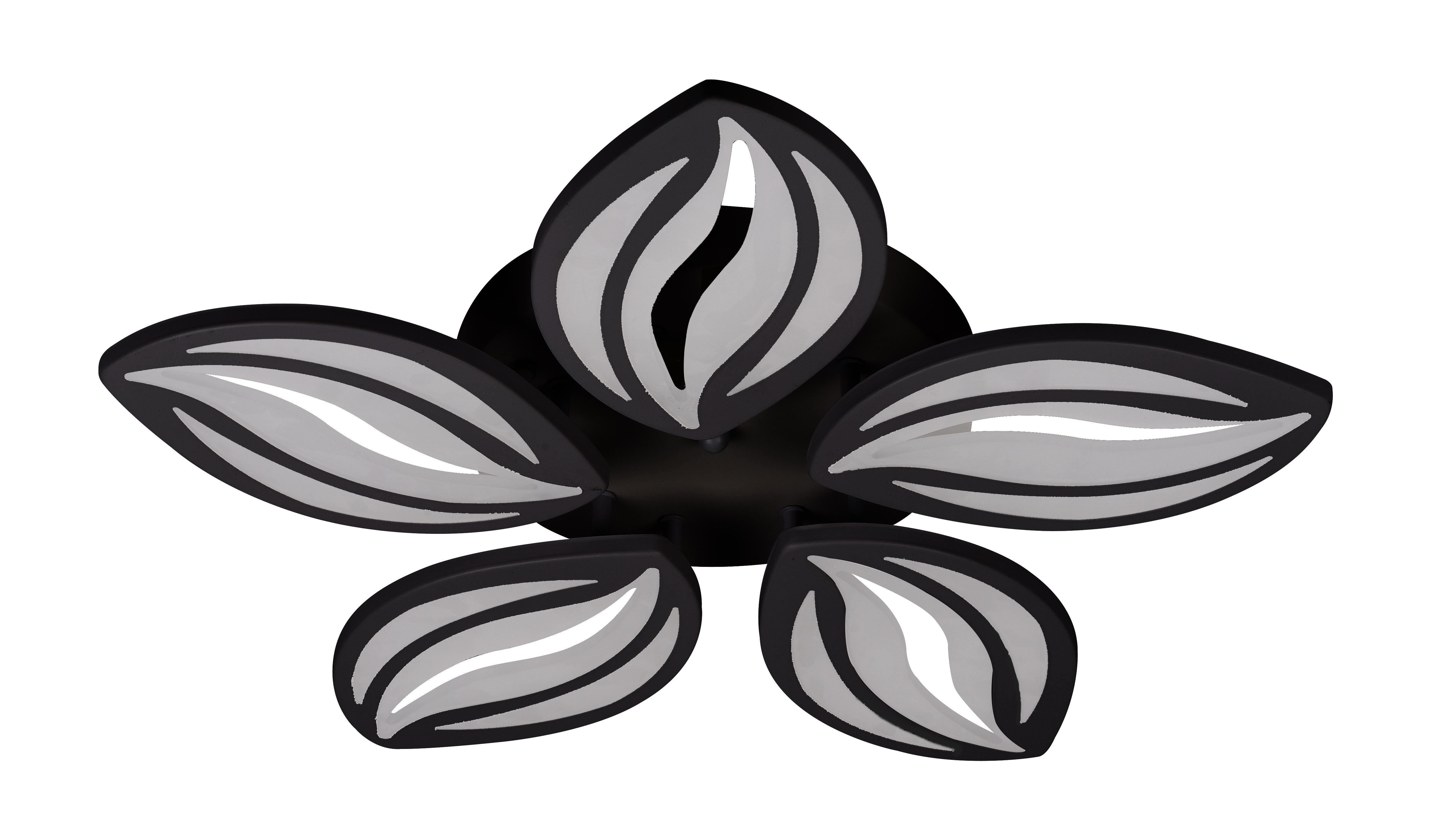 Люстра светодиодная акриловая Sirius 6044-5 BK 52W