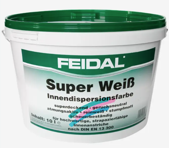 Фарба інтер'єрна Feidal Super Weiß 10 л Білий - фото 1
