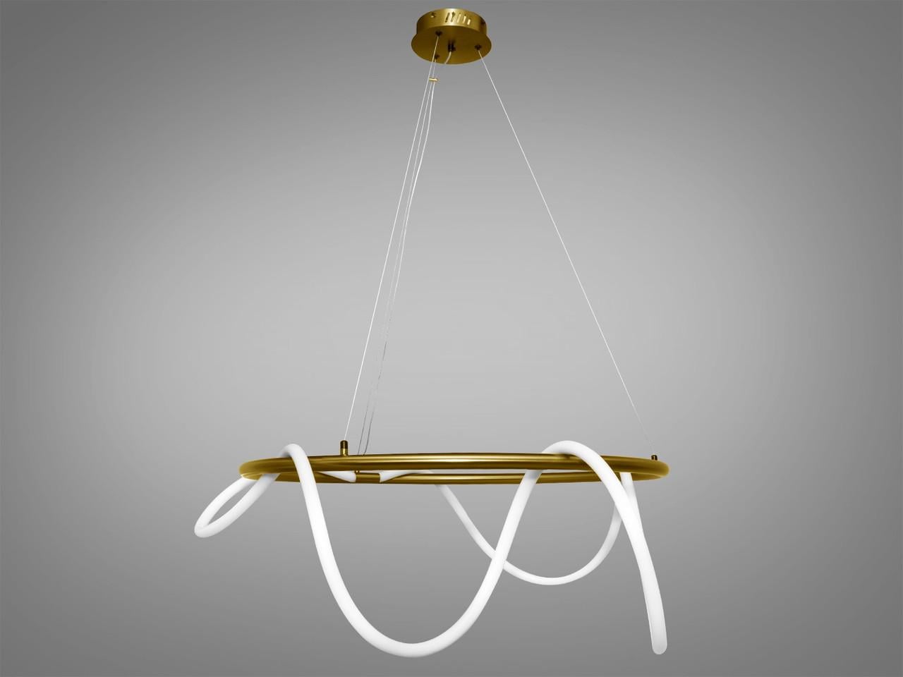 Люстра светодиодная шланг для кухни-студии SY9752-D800GAB-LS 48W Бронзовый (1996570406)