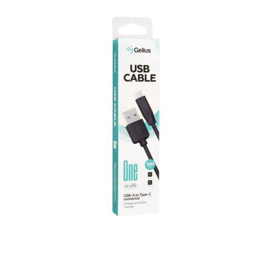 Кабель Gelius One Cable USB to Type-C GP-UC119 12W 1 м Black - фото 2