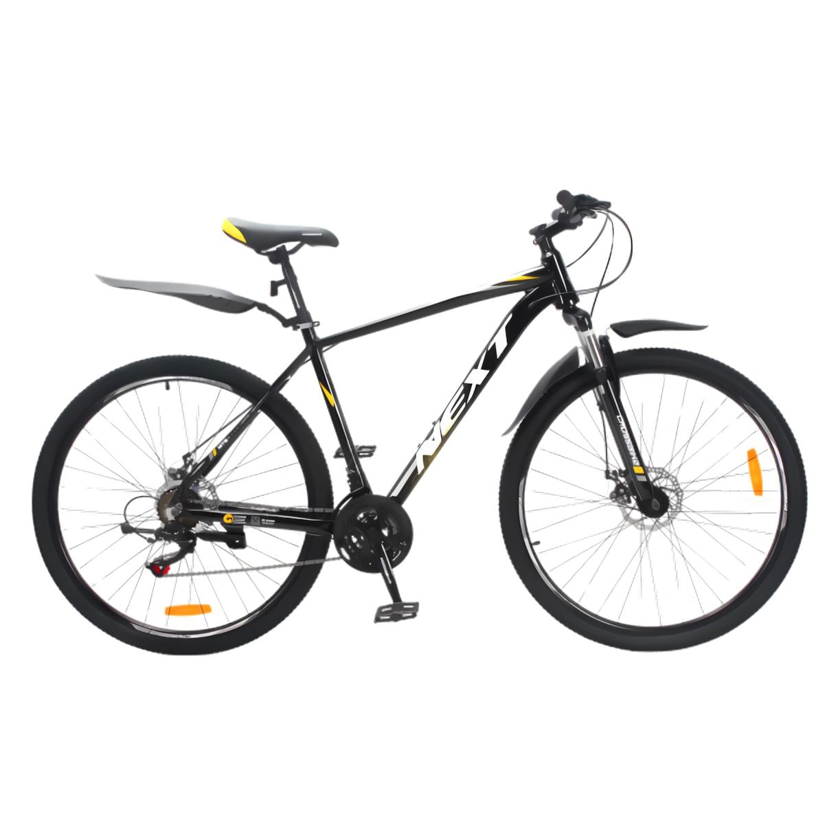 Велосипед Crossbike Next 2025 29" 20" Чорний/Жовтий (277)