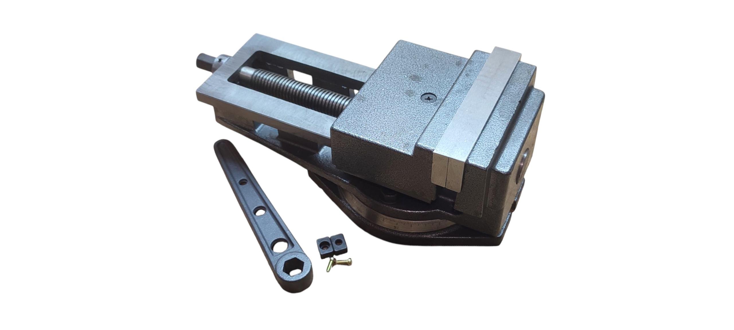 Тиски станочные с открытым винтом поворотные OTTIMO L губок 200 мм серия QB (048627)