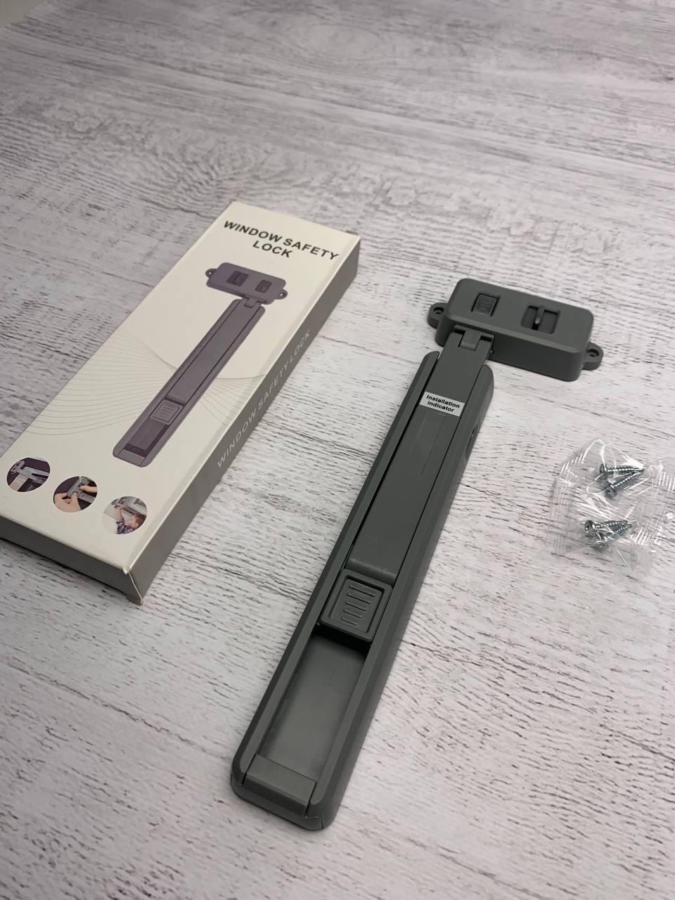 Замок пластиковий для вікон фіксація/стопор безпеки для дітей (2053977) - фото 3 Замок пластиковий для вікон фіксація/стопор безпеки для дітей (2053977) - фото 3