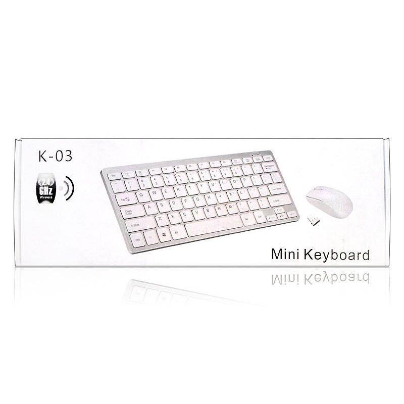 Беспроводная клавиатура с мышкой UKC k03 с русской раскладкой Белый (87) - фото 4 Беспроводная клавиатура с мышкой UKC k03 с русской раскладкой Белый (87) - фото 4