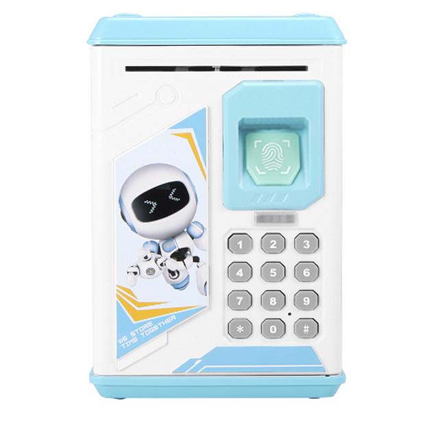 Сейф-копилка детский Robot Bodyguard 906 с кодовым замком Синий (016850)
