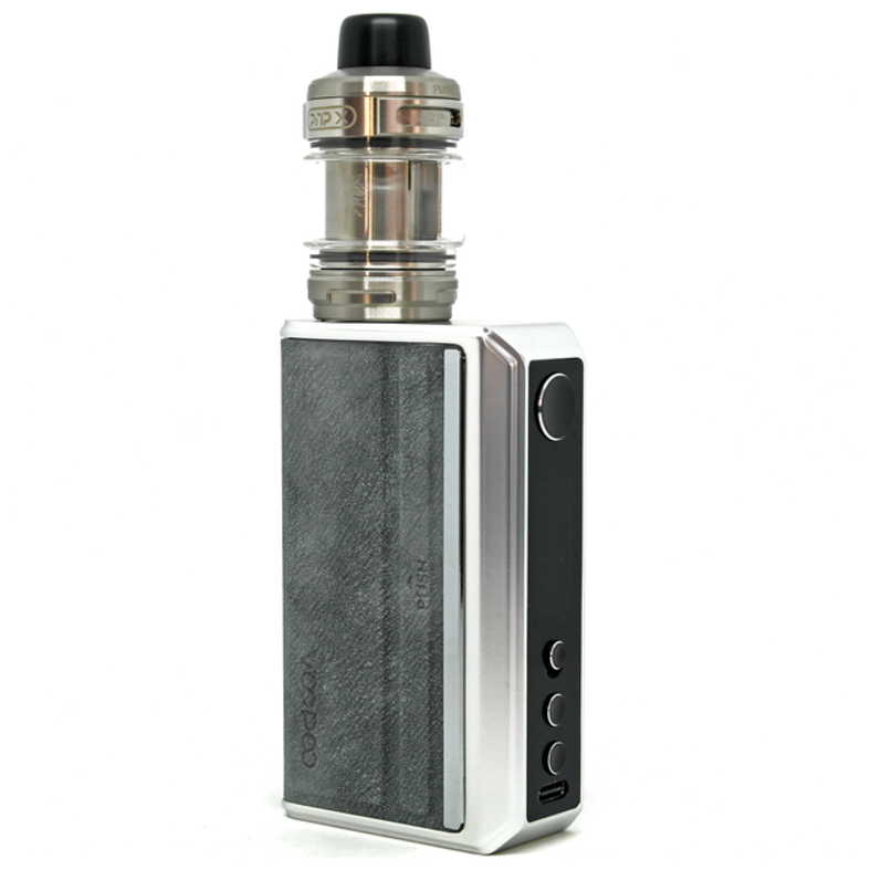 Електронна сигарета Voopoo Drag 5 177W з Uforce-X Tank 5,5 мл Kit Silver (17449)