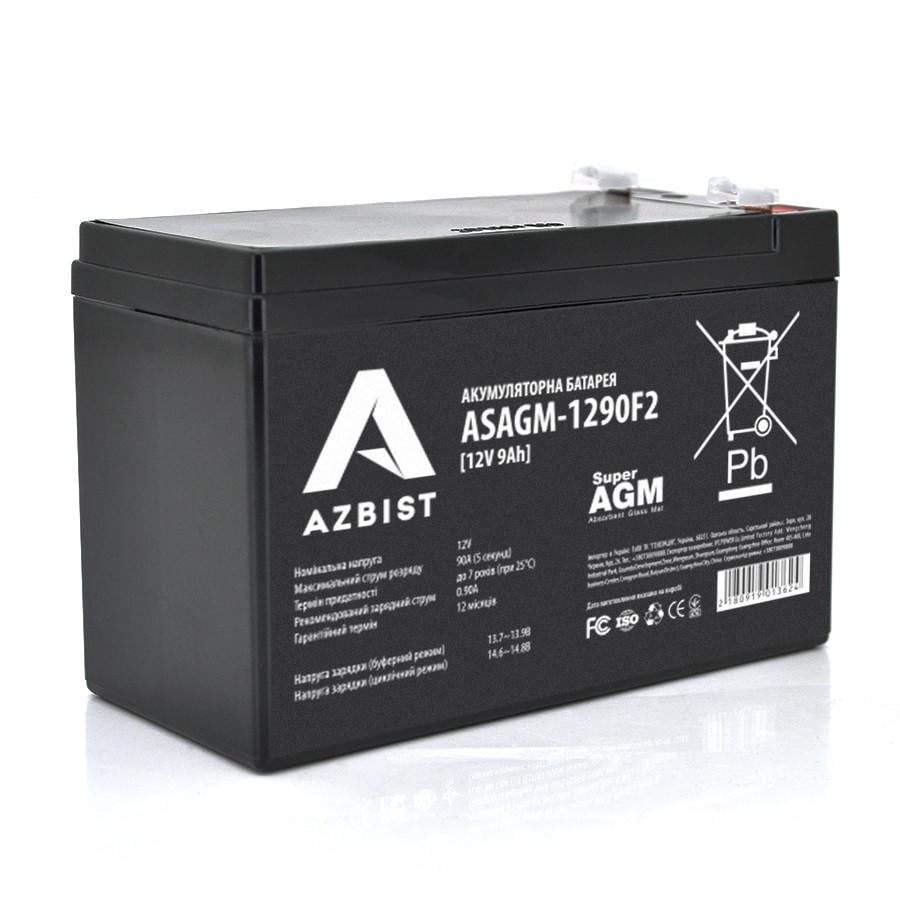 Акумуляторна батарея AZBIST Super AGM ASAGM-1290F2 12V 9Ah