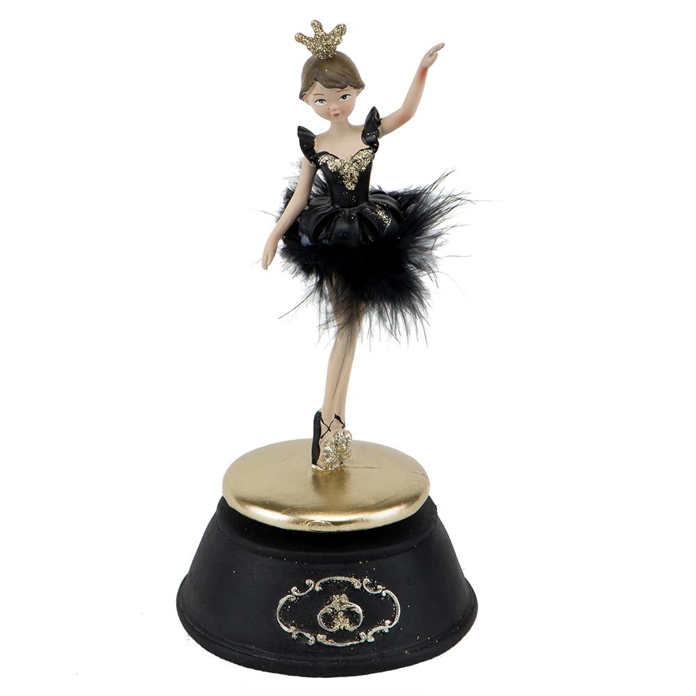 Декоративная статуэтка для праздничного интерьера Танцующая балерина 24 см из керамики Черный (147-81-2007-119) Декоративная статуэтка для праздничного интерьера Танцующая балерина 24 см из керамики Черный (147-81-2007-119)