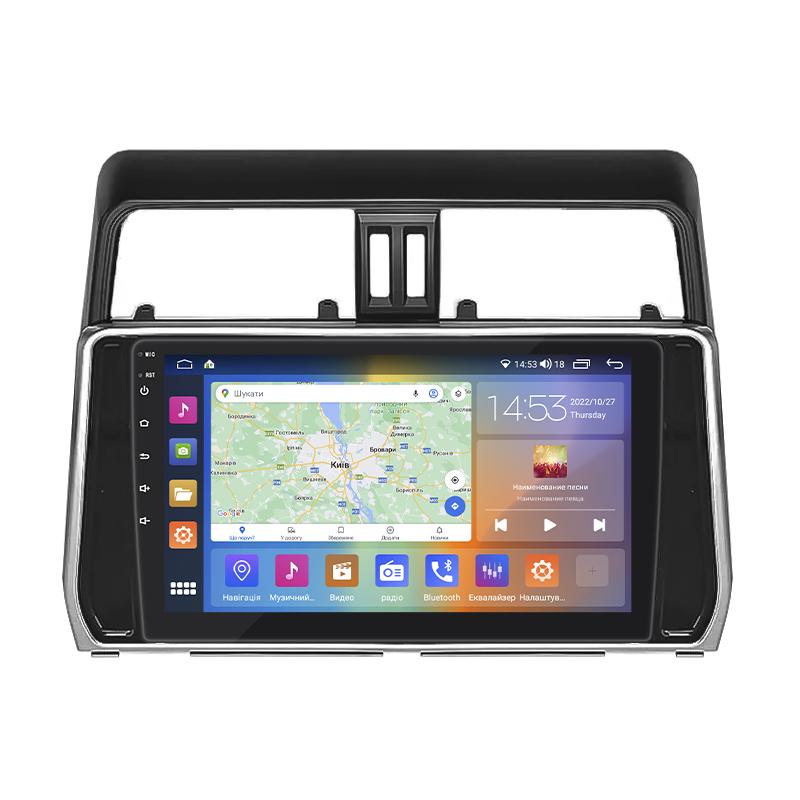 Штатная магнитола 10" Lesko для Toyota Land Cruiser Prado 150 Series Рестайлинг 2 2017-2020 2/32Gb CP 4G Prime