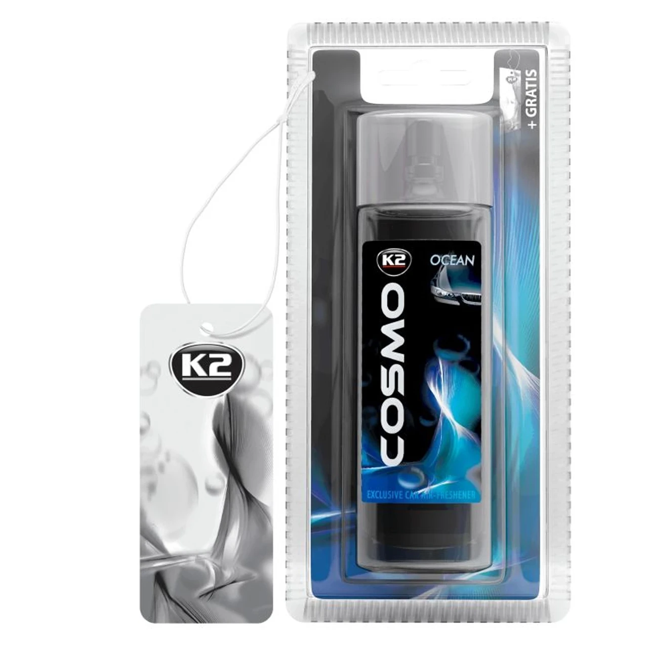 Освежитель воздуха K2 Cosmo Океан с картонной подвеской 50 мл