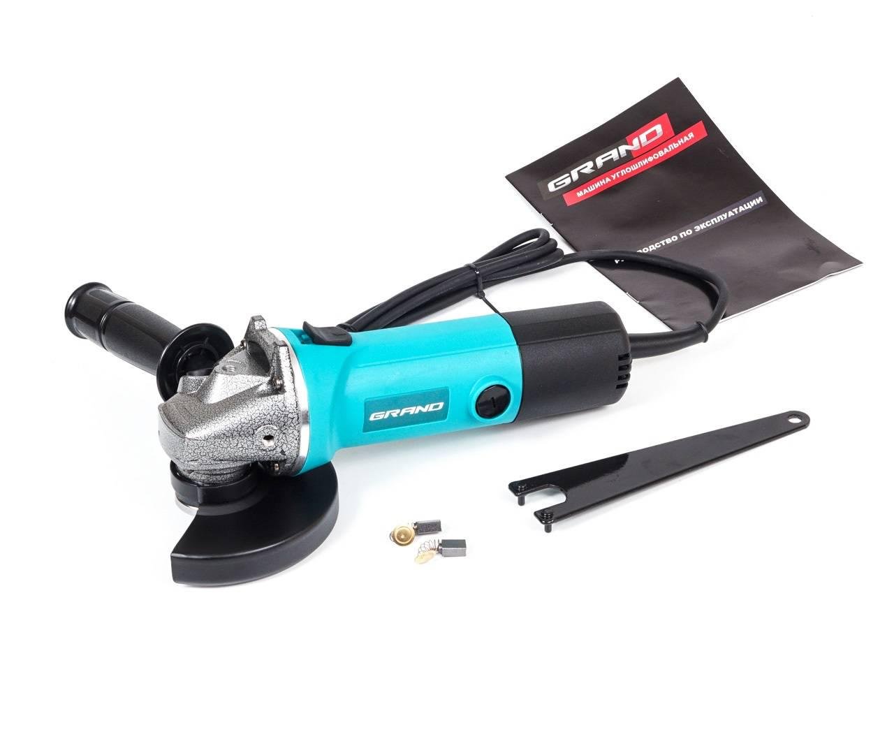 Угловая шлифовальная машина Grand МШУ 125-1350Е с регулятором оборотов - фото 2 Угловая шлифовальная машина Grand МШУ 125-1350Е с регулятором оборотов - фото 2