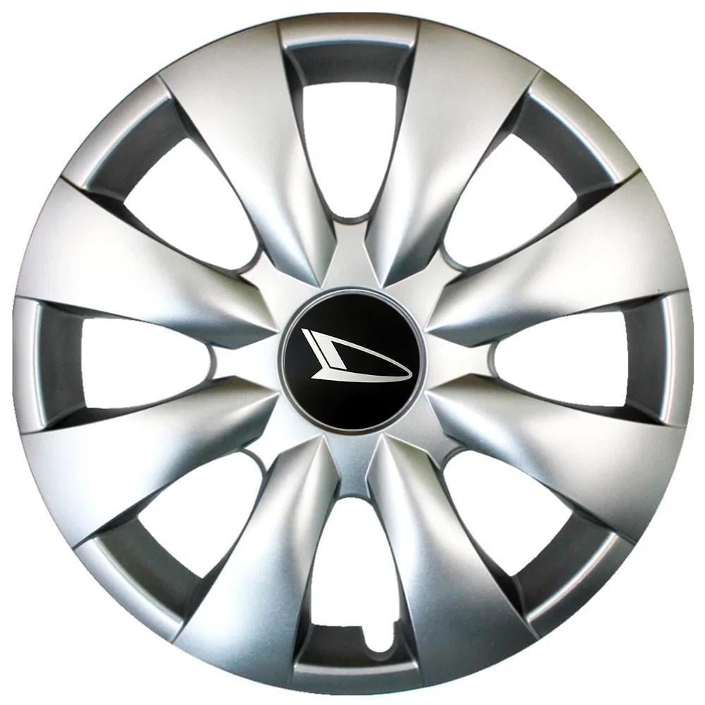 Колпаки SJS 316 с логотипом Daihatsu R15 4 шт. Серебряный (2654555257)