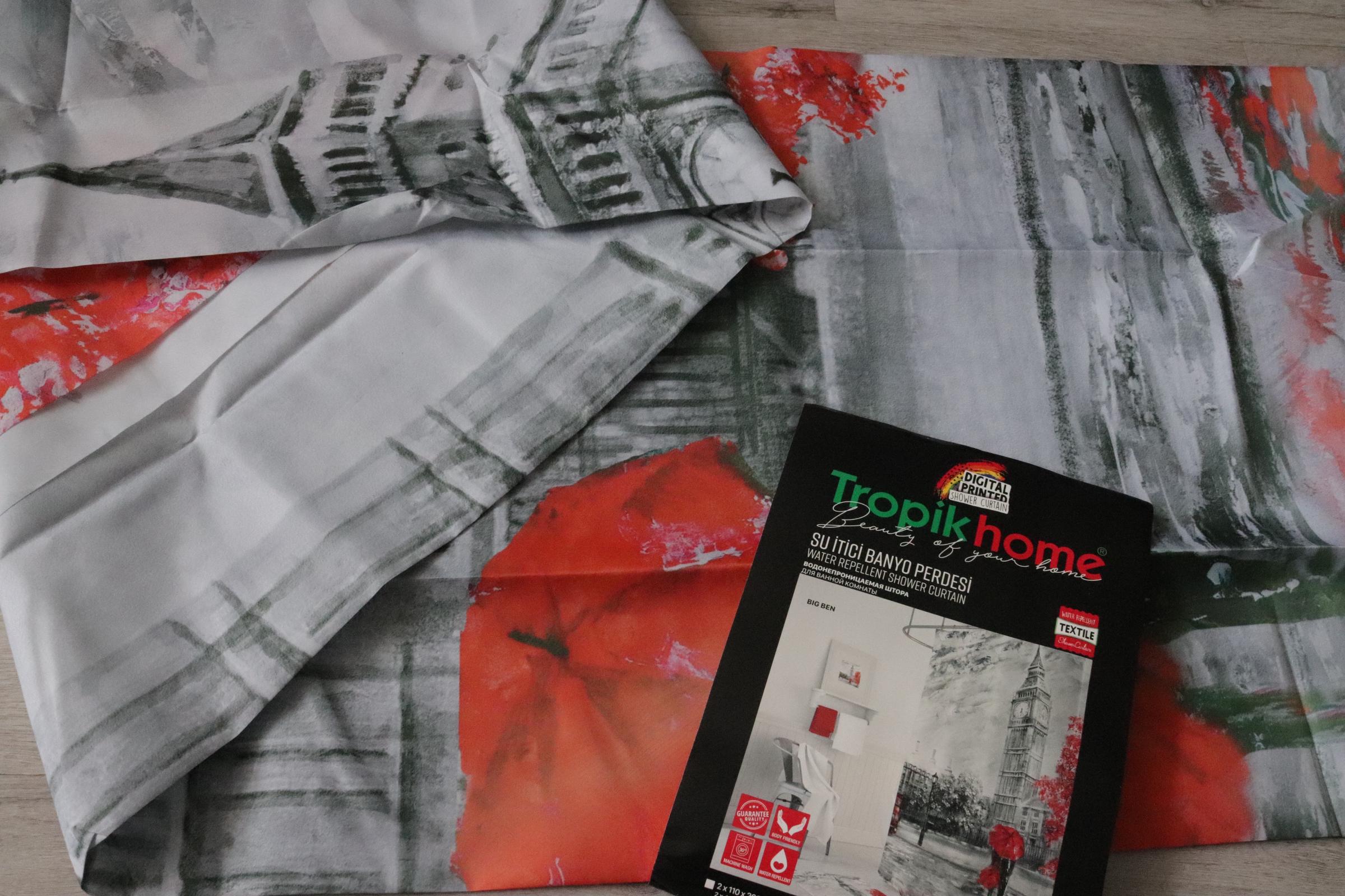 Штора для ванной Tropikhome Big Ben 180x200 см (26314816) - фото 3